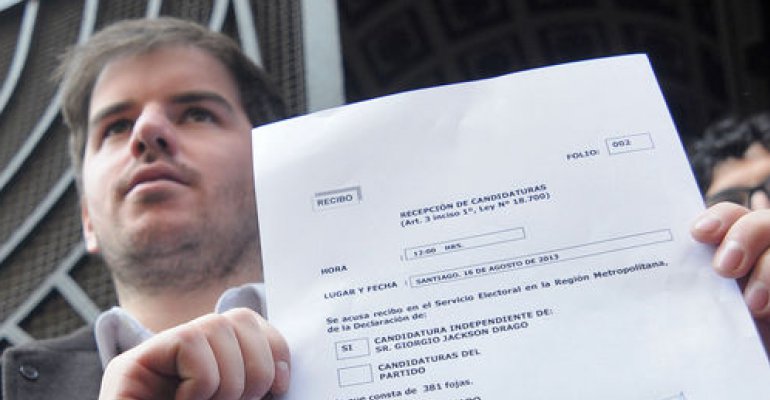Giorgio Jackson inscribe candidatura y pide al Servel no recibir aportes de empresas