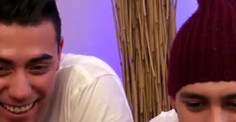 Ex chicos reality Dash y Matías se sorprendieron con sus pololas