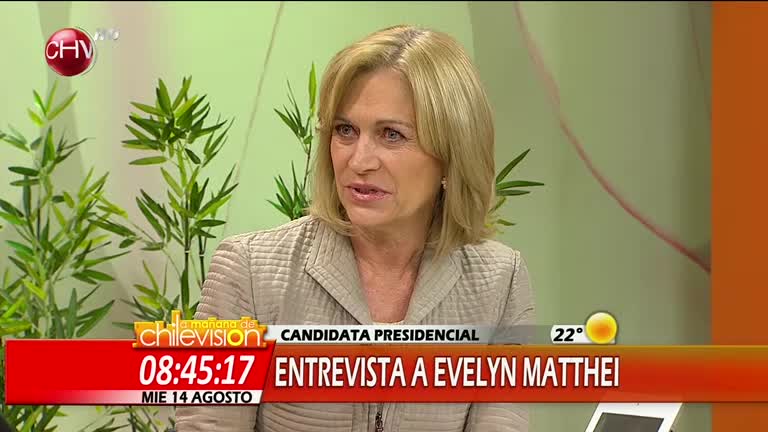 Evelyn Matthei sobre Allamand: “Espero que no haya mala onda”