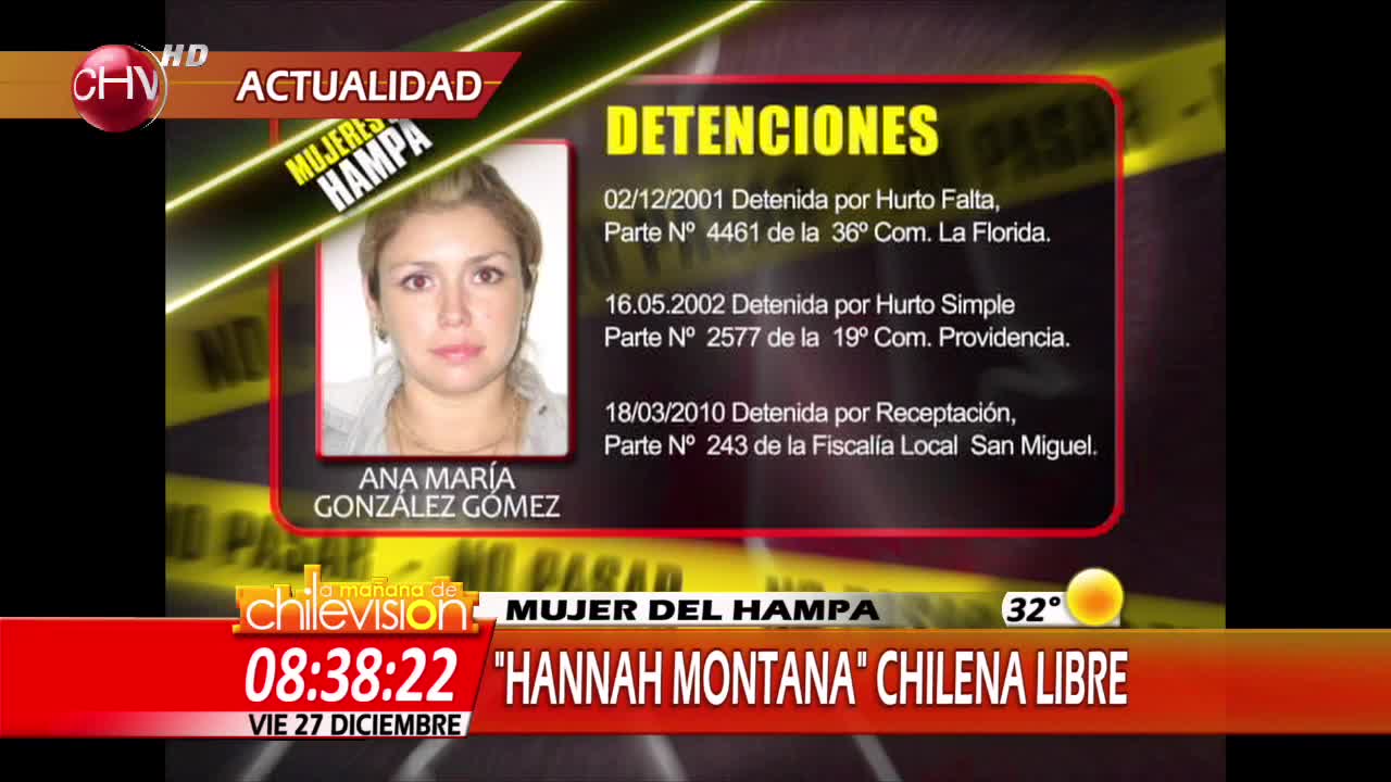 Hannah Montana chilena salió en libertad tras dos años de reclusión