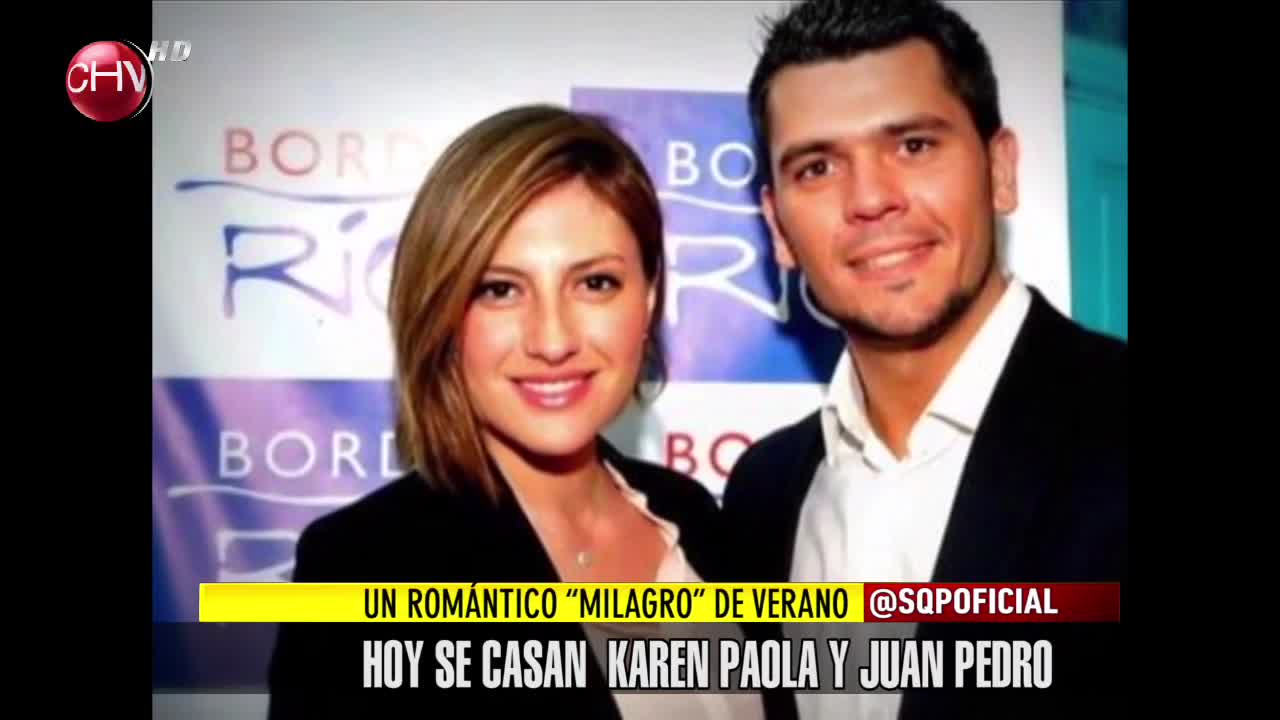 Tras 10 años de pololeo se casan Karen Paola y Juan Pedro