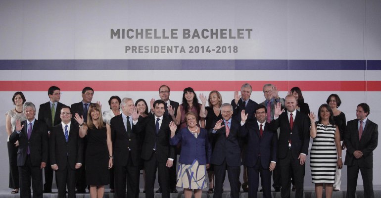 Michelle Bachelet presentó al gabinete que la acompañará a partir de marzo
