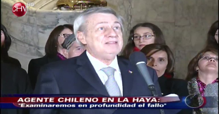 Alberto Van Klaveren, agente chileno en La Haya tras el fallo: 