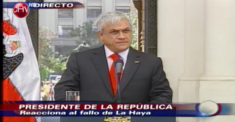 Presidente Piñera sobre el fallo de La Haya: 