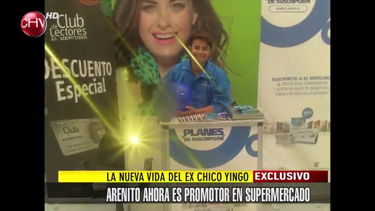 Nueva vida: Ex chico Yingo ahora es promotor en un supermercado