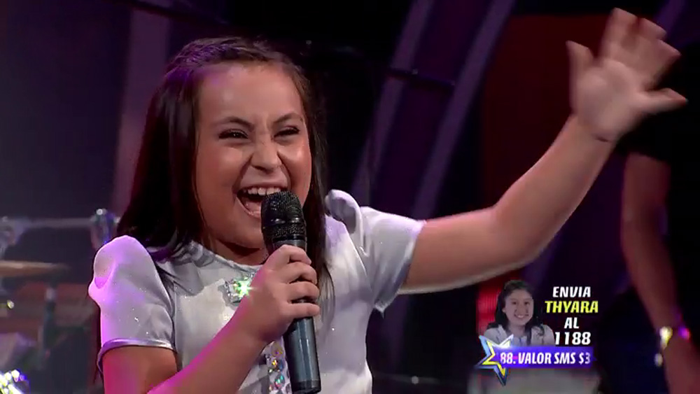Valentina Rebolledo conquistó cantando 