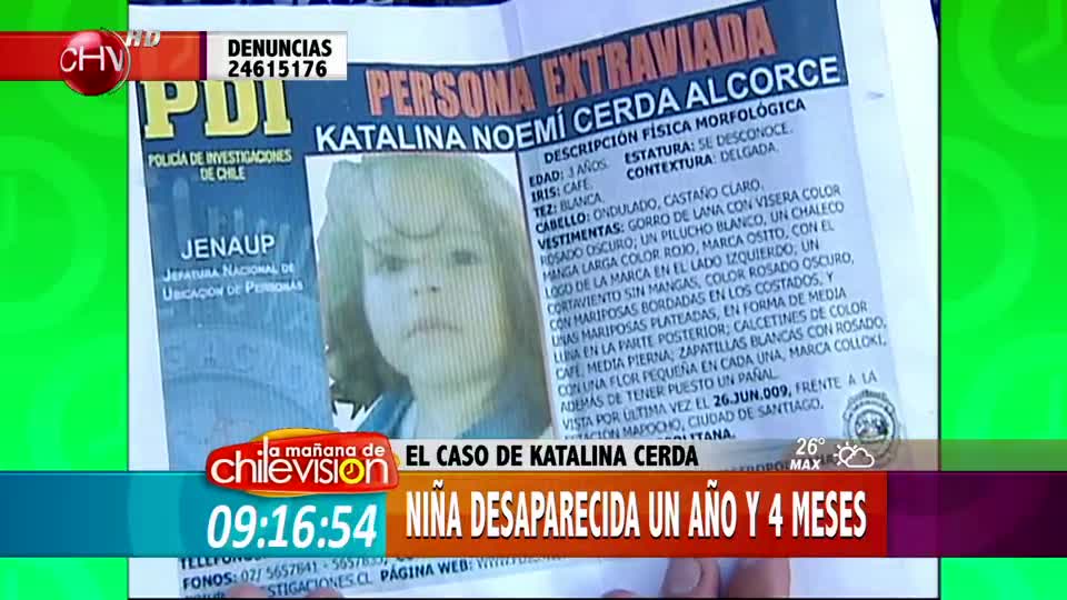 El caso de Katalina Cerda, la niña que estuvo desaparecida 1 año y 4 meses (Parte 1)