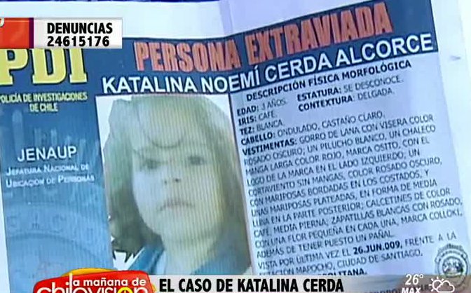El caso de Katalina Cerda, la niña que estuvo desaparecida 1 año y 4 meses (Parte 2)