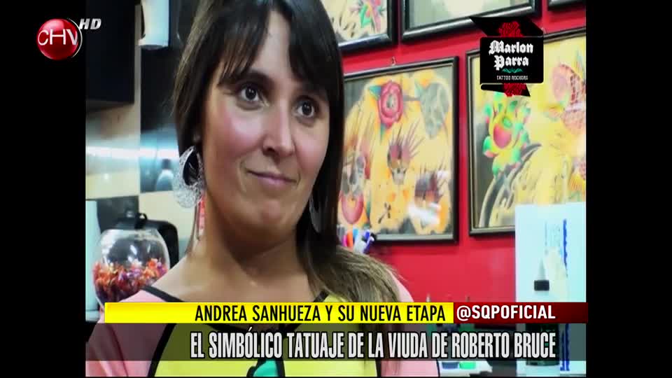 El simbólico tatuaje de la viuda de Roberto Bruce