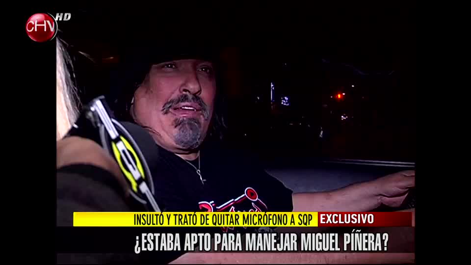 Negro Piñera insultó y trató de quitar micrófono a SQP
