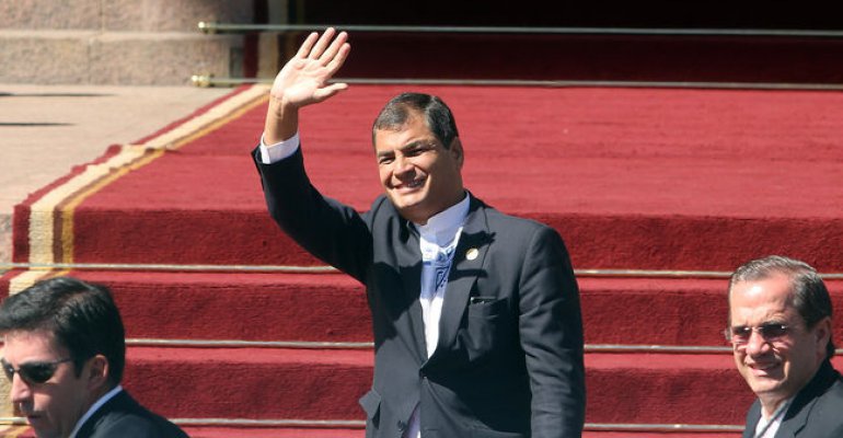 Mandatario de Ecuador por inasistencia de Presidente Maduro: 