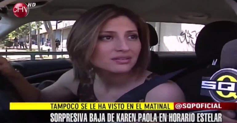 Extraña baja televisiva de Karen Paola