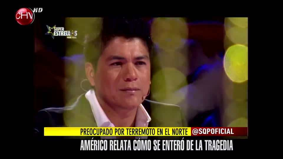 Américo preocupado por terremoto en el norte