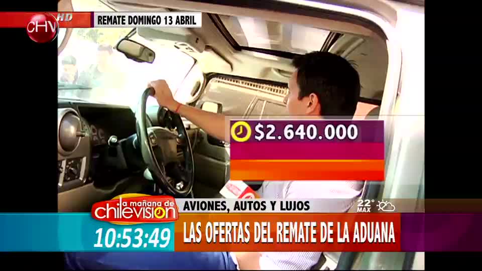 Mira las ofertas que tendrá la Aduana en el remate de este domingo