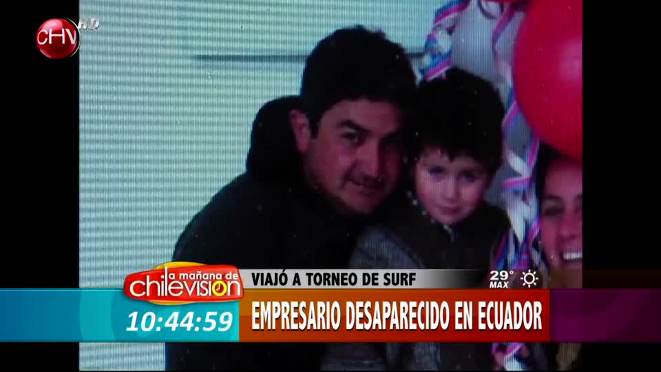 Empresario chileno viajó a torneo de surf a Ecuador y se encuentra desaparecido