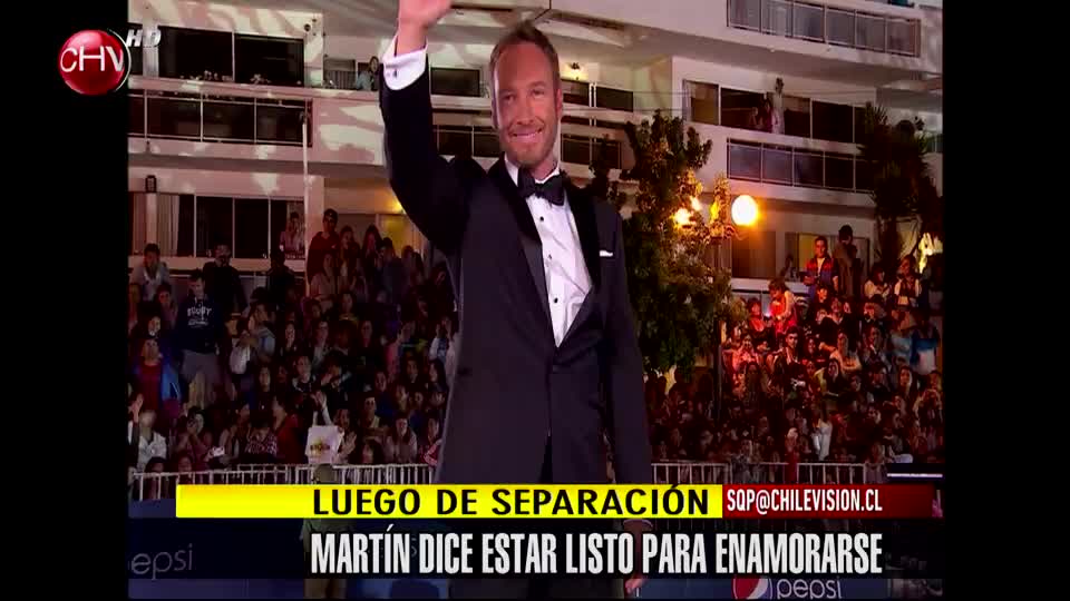 Al parecer Martín Cárcamo estaría listo para enamorarse