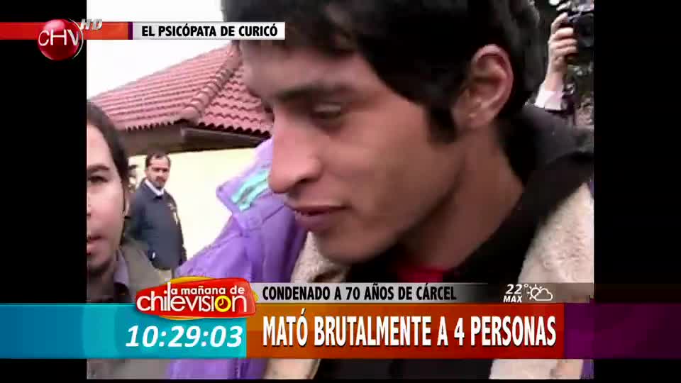 Psicópata de Curicó asesinó brutalmente a 4 personas