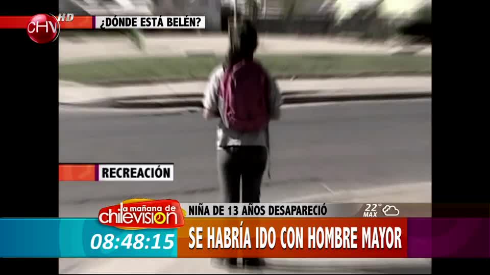Niña de 13 años desapareció y aún no la encuentran en la ciudad de Talca