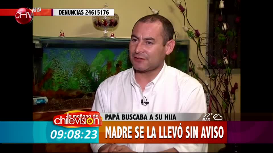 Papá encontró hija luego que la madre se la llevara sin aviso