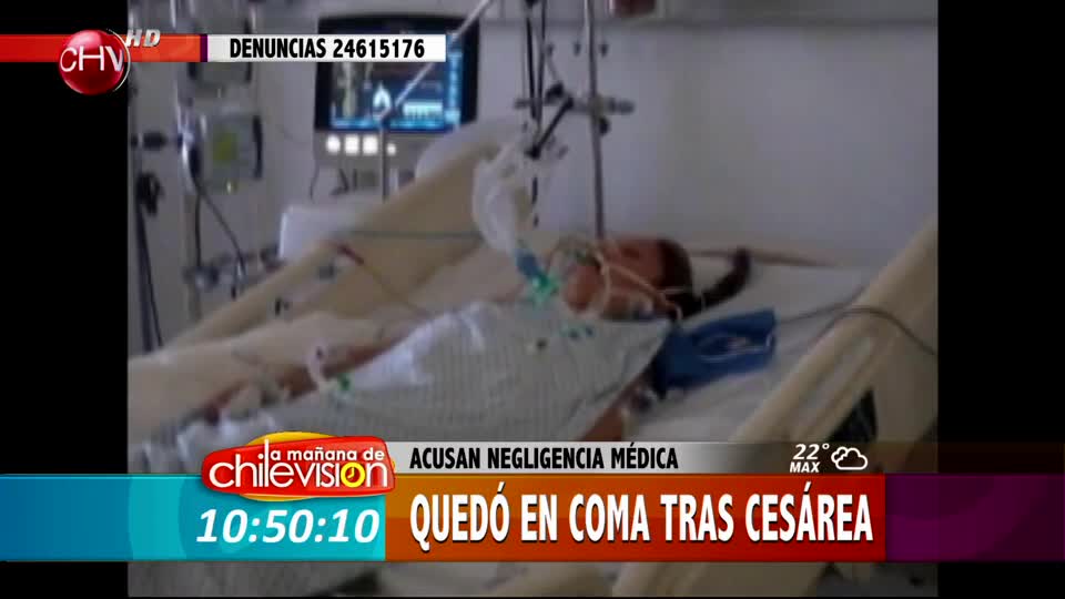 Mujer quedó en coma tras cesárea