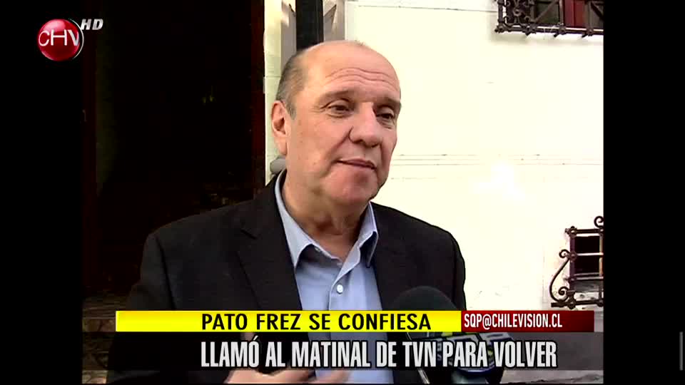 Pato Frez quiere volver al matinal tras 2 años de ausencia