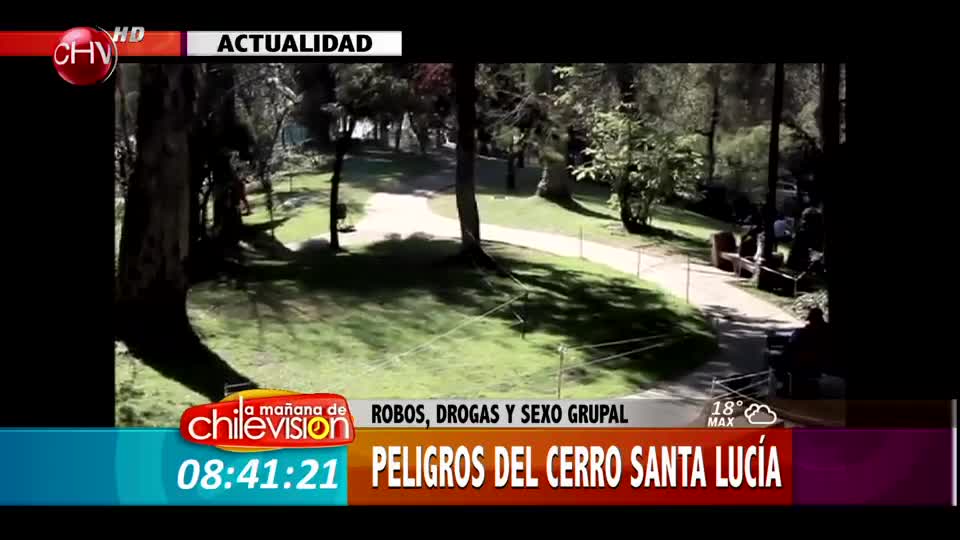 Drogas, robos y sexo grupal: Los peligros del Cerro Santa Lucía