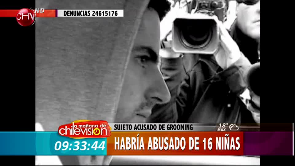 Sujeto acusado de grooming habría abusado de 16 menores