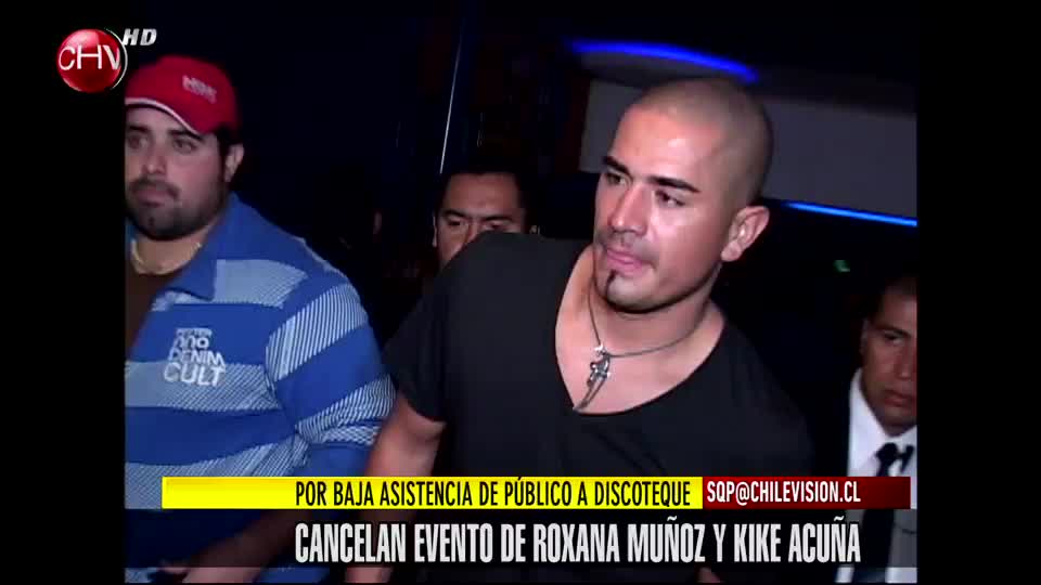 Por poco público, cancelan show de Roxana y Kike Acuña
