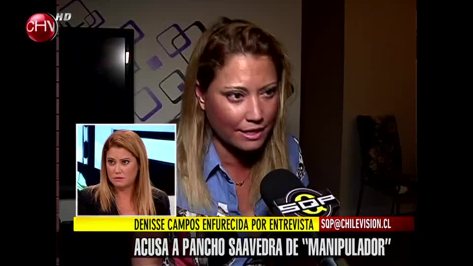 Denisse Campos: “Pancho Saavedra me hizo una encerrona”