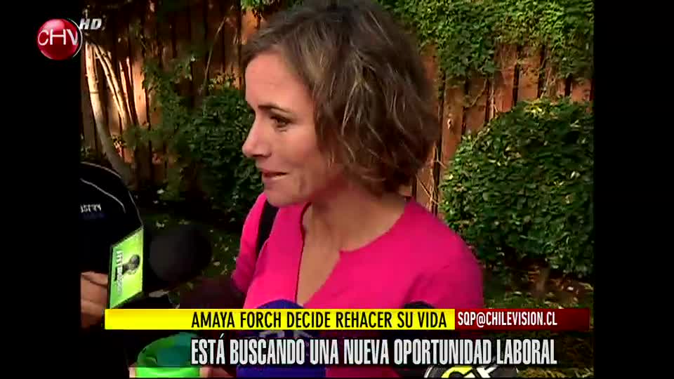 Amaya Forch decide rehacer su vida laboral
