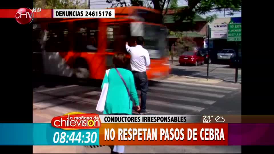 Conductores irresponsables: No respetan pasos de cebra
