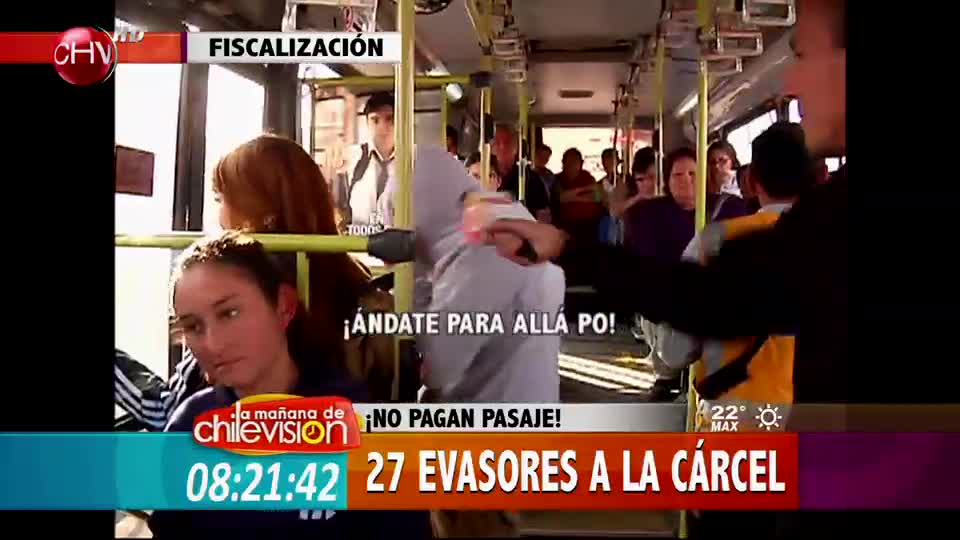 Por no pagar el pasaje, 27 evasores han ido a la cárcel
