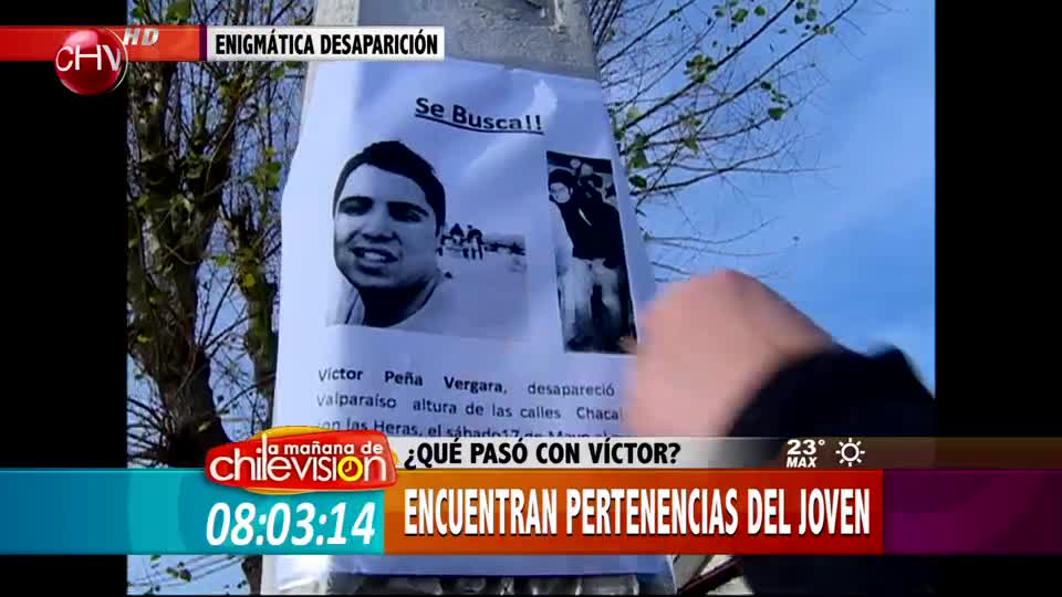 ¿Qué pasó con Víctor? Encuentran pertenencias de joven desaparecido en Valpo.