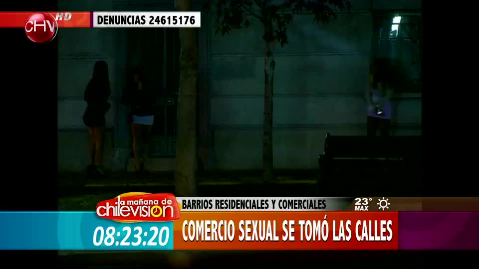 Vecinos de Santiago preocupados por comercio sexual en sus calles