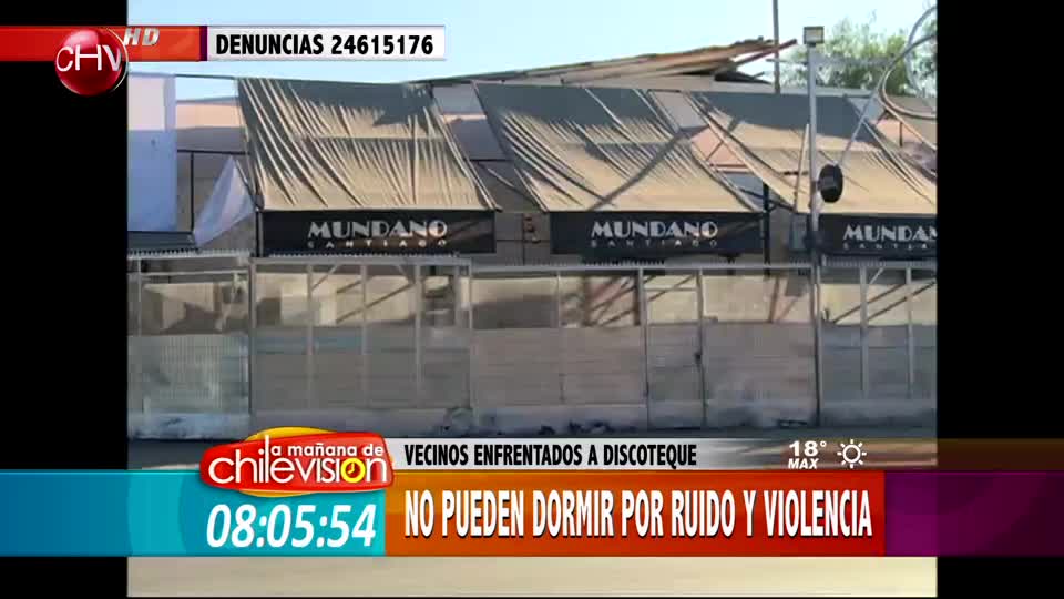 Vecinos en conflicto por discoteque frente a sus casas