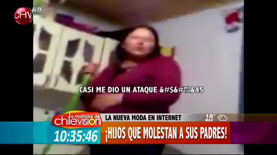 La nueva moda de Internet: Hijos que graban bromas a sus padres