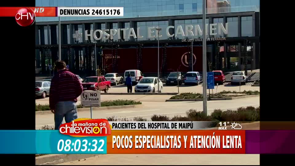 Conoce las razones del por qué pacientes de hospital de Maipú están molestos