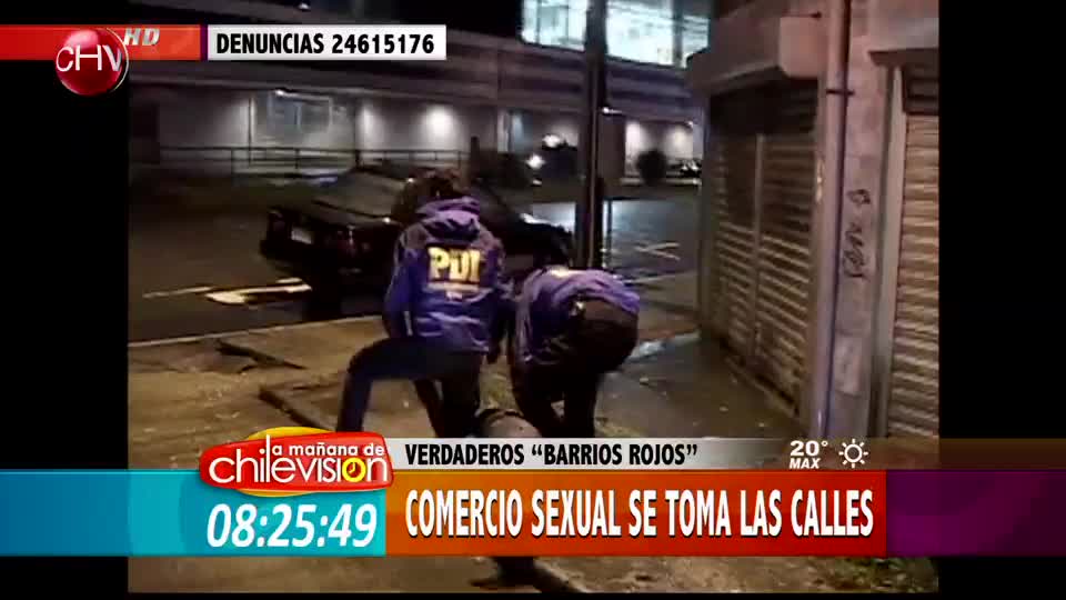 Operativo sorpresa de la PDI fiscalizó “Barrios Rojos” para evitar comercio sexual de menores