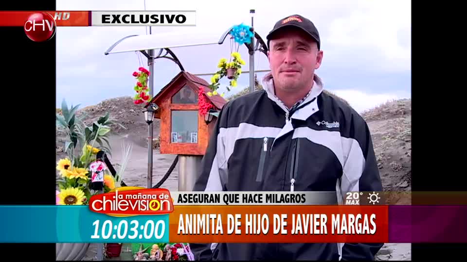 Visitantes de animita de hijo de Javier Margas aseguran que hijo del futbolista hace milagros
