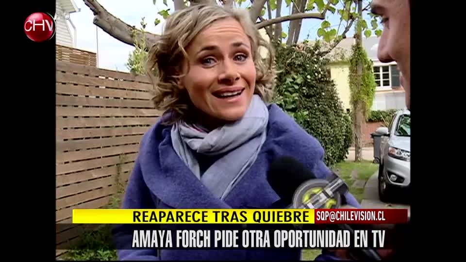 Amaya Forch pide otra oportunidad en TV tras quiebre con Amaro