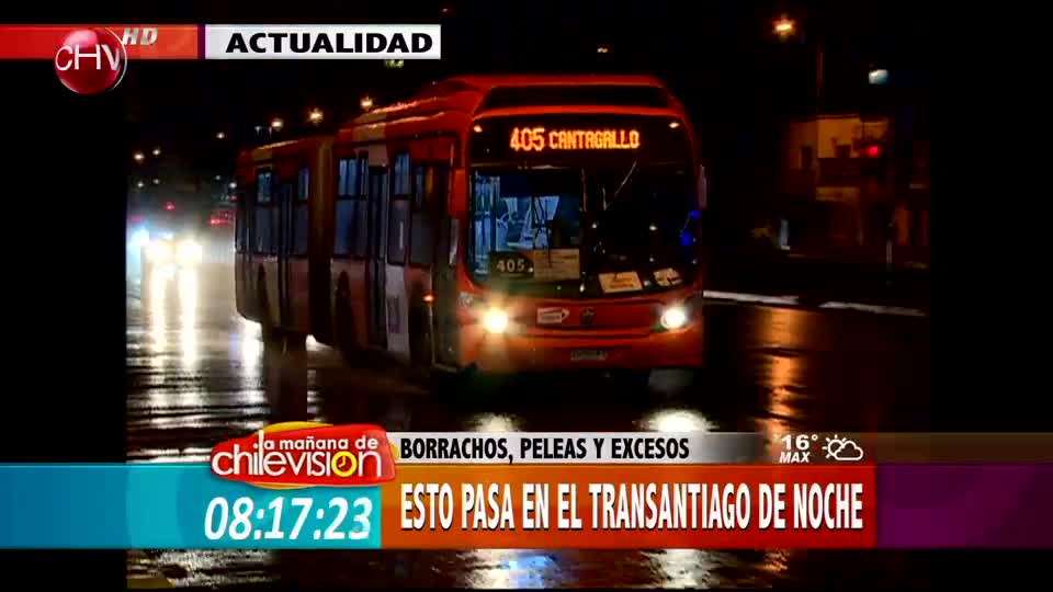 Imágenes inéditas de los secretos del Transantiago por las noches
