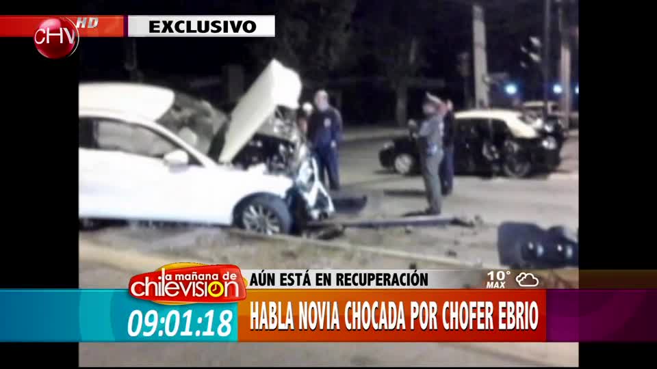 Novia chocada por chofer ebrio habla en exclusiva con 