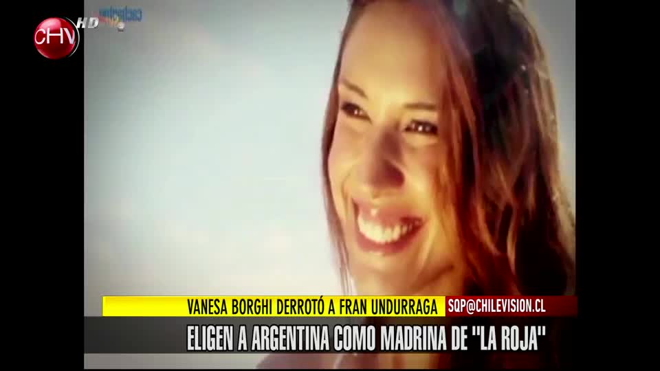 La guapa Vanesa Borghi es oficialmente la madrina de La Roja