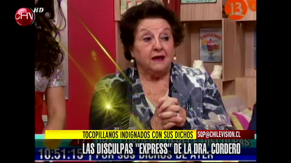 La doctora Cordero tuvo que pedir disculpas express
