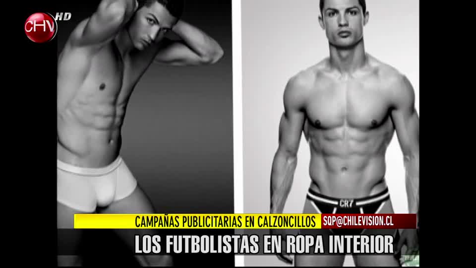 Futbolistas lideran campañas publicitarias en ropa interior