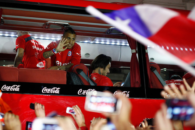 Lo que no se vio de la llegada de los gladiadores de La Roja