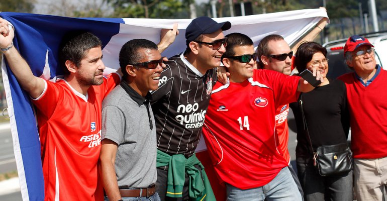 Así se vive la previa del partido entre Chile v/s Holanda