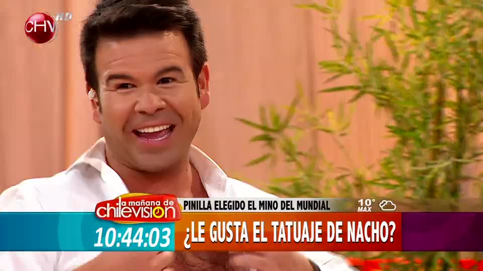 Nacho Gutiérrez mostró su tatuaje en el hombro