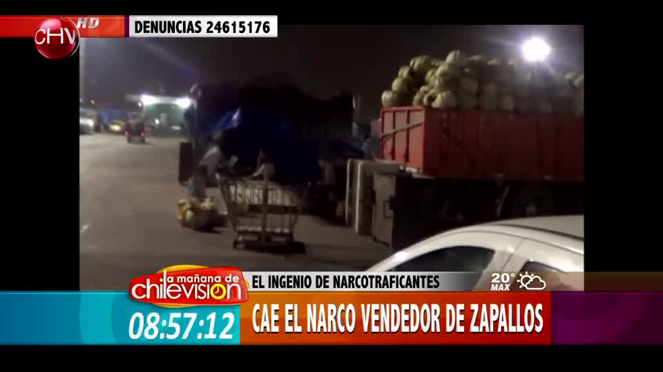 Cae el narco vendedor de zapallos de Lo Valledor