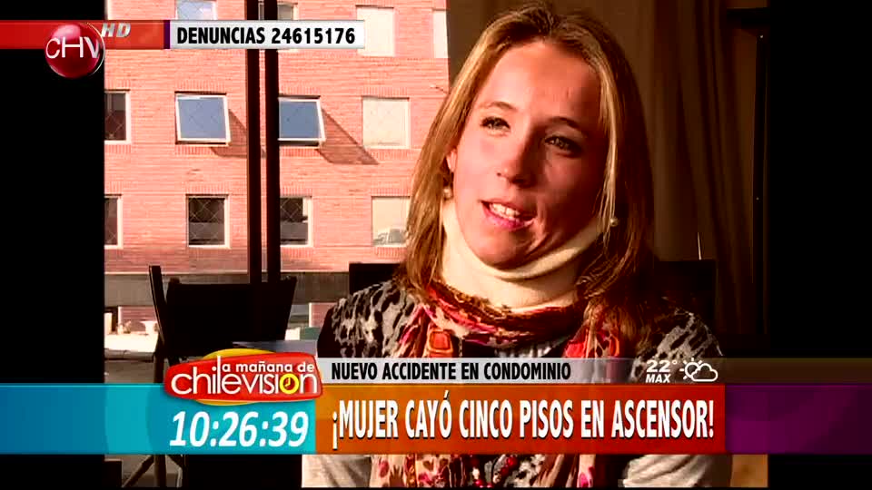 Mujer cayó cinco pisos en ascensor de condominio